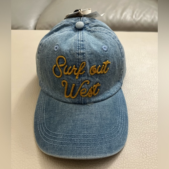 NWT - Billabong x Wrangler Denim Baseball Cap - Adjustable - Picture 1 of 12